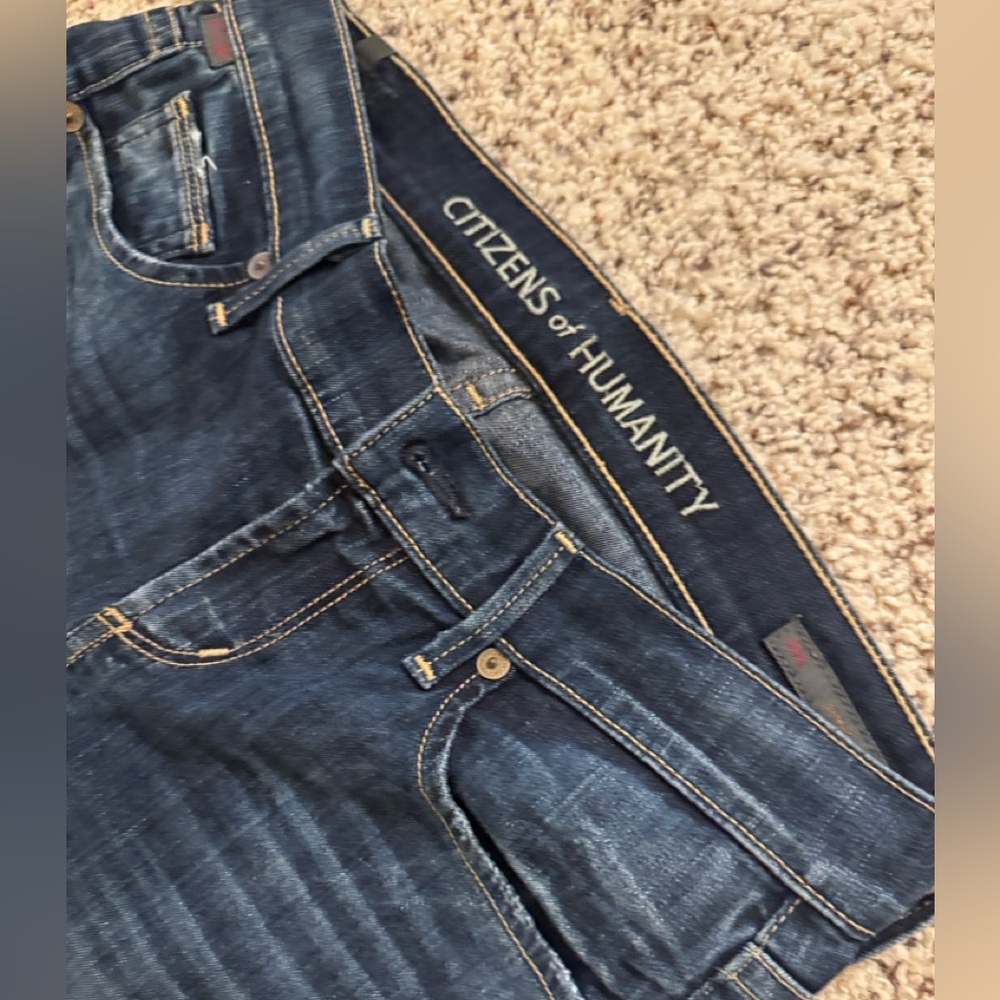 Citizens of Humanity Dita Low Rise Dark Blue Denim Jeans